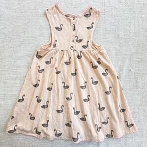 Rylee & Cru Black Swan Dress EUC 6/7